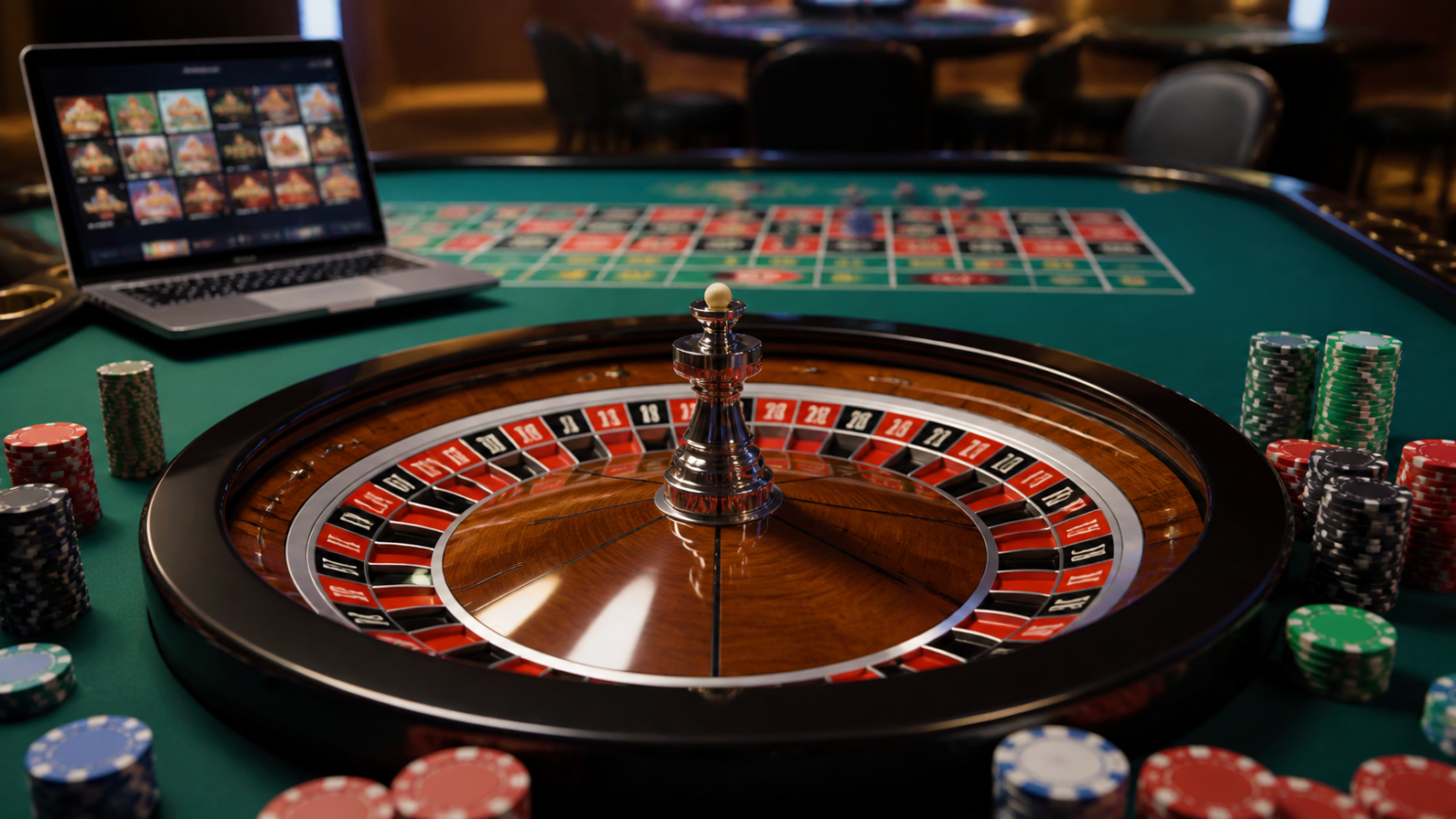Betting Sites: How to Choose Safer, Smarter Game Options Laptop showing betting sites with casino game options and poker chips
