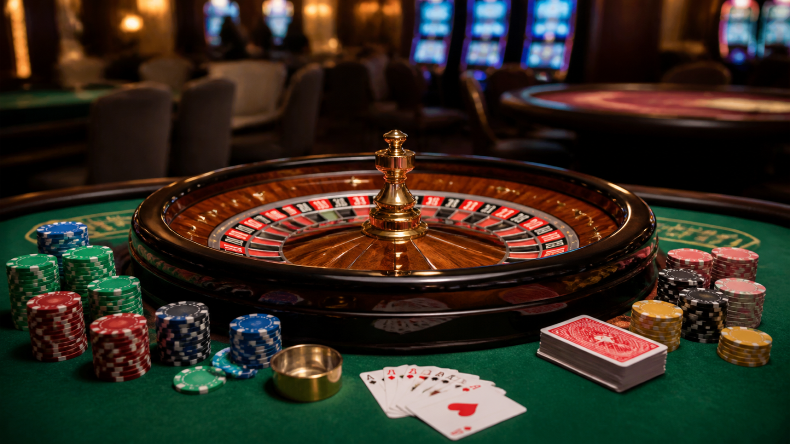 Casino Non AAMS: Guida alla Lettura delle Regole dei Giochi Digitali Tavolo da casinò con roulette e fiches