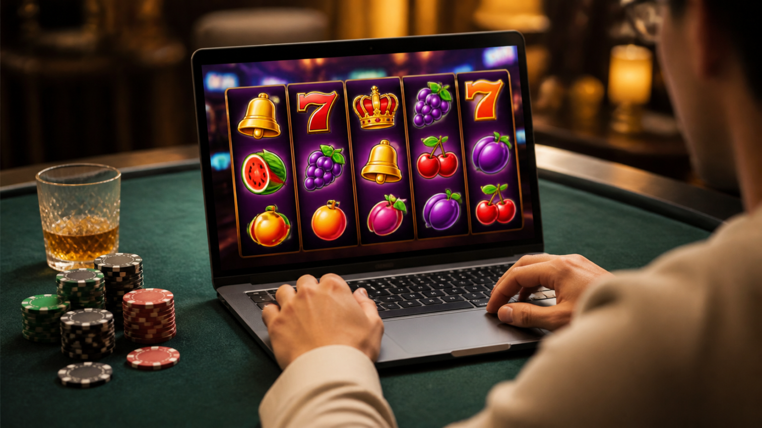 Hiểu cách hoạt động của trò chơi nổ hũ: game nổ hũ rút tiền mặt Màn hình trò chơi nổ hũ trực tuyến với các cuộn biểu tượng và giao diện casino