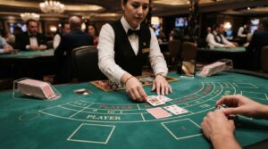 Khám Phá Baccarat Trực Tuyến: Quy Tắc Và Chiến Thuật Chơi Bàn chơi baccarat trực tuyến với bài tây và chíp cược sang trọng