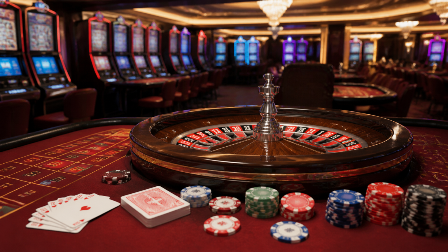 Understanding What Makes an Online Casino Worth Your Time: online casinos Singapore Casino gaming table with roulette wheel and cards